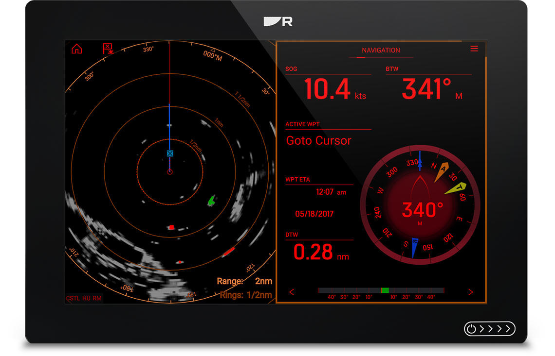 Axiom+ 12, wskaźnik wielofunkcyjny 12", RV 3D, sonar 600W