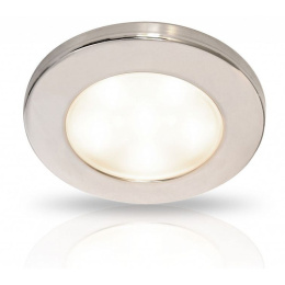 2JA 980 940-012 Lampa EuroLED 95, biała, obręcz z nierdzewnej stali