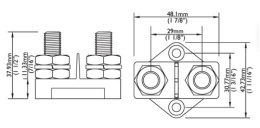 IS-10MM-8MM Podwójny zacisk śrubowy