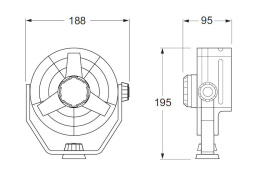 361-022 Wentylator 12V Turbo, biały