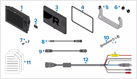 AXIOM2 Pro 9 S, HybridTouch 9" Wskaźnik wielofunkcyjny ze zintegrowanym sonarem stożkowym High CHIRP dla CPT-S, bez map [E70653]