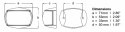 520-911 Lampy NaviLED (para) LB+PB (biała obudowa)