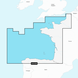 Mapa Navionics+ Regular NAEU008R (Zatoka Biskajska) na karcie mSD