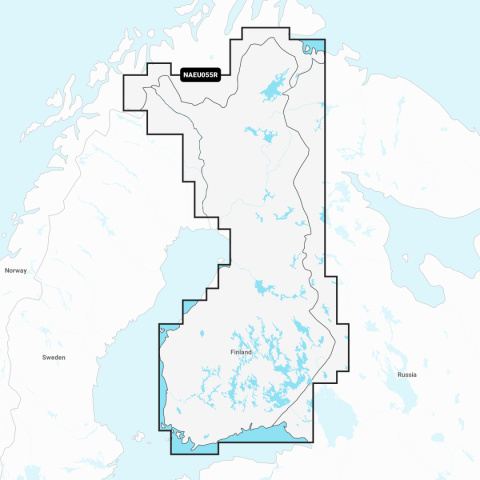 Mapa Navionics+ Regular NAEU055R (Finlandia, jeziora i rzeki) na karcie mSD