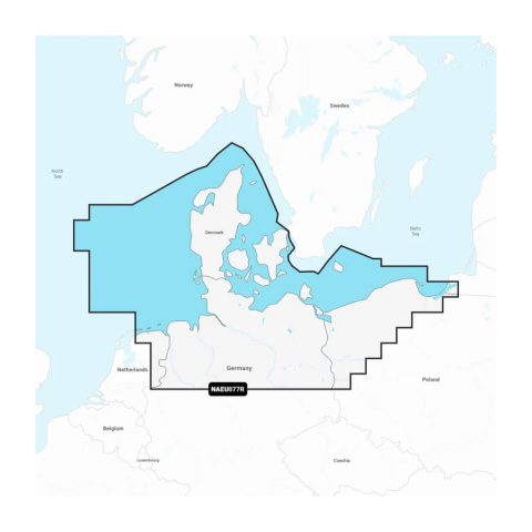 Mapa Navionics+ Regular NAEU077R (Dania, Niemcy i Polska, Północ) na karcie mSD