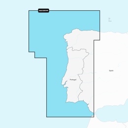 Mapa Navionics+ Regular NAEU009R (Portugalia i Hiszpania, północny zachód) na karcie mSD