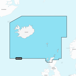 Mapa Navionics+ Regular NAEU043R (Islandia i Orkady) na karcie mSD