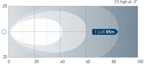 1G0 996 476-211 Lampa oświetlenia pokładu Module 70 Gen 5, czarna obudowa, bliski zasięg