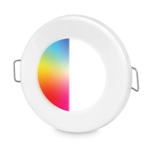 2JA 017 884-001 Lampa Hella Apelo EuroLED75 RGB/W, oświetlenie w dół, okrągła, ramka biały plastik