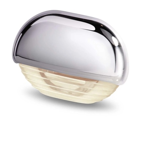 2JA 958 126-401 Lampa podstopniowa, światło białe ciepłe, chromowana nakładka