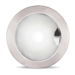 2JA 980 630-511 Lampa downlight EuroLED150, biała, przełącznik dotykowy, oprawka nierdzewna stal