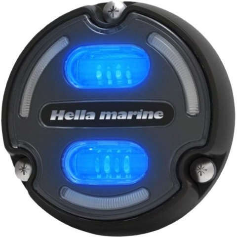 2LT 016 147-001 Lampa Hella Apelo A2,30W światło białe/niebieskie, obudowa aluminiowa czarna, panel, blister