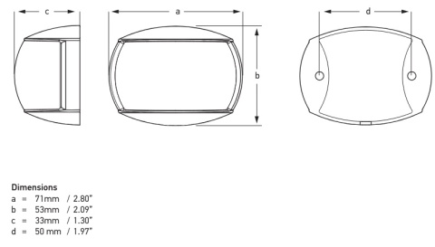 2LT 980 520-211 Lampa NaviLED Compact, PB, zielona, 2NM, kabel 12 cm, biała obudowa, zielony klosz, RINA C5