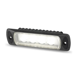 2LT 980 577-201 Lampa oświetlenia pokładu Sea Hawk-R do wpuszczenia, czarna obudowa, światło skupione