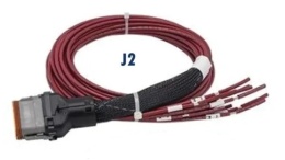 A3708 Złącze wyjściowe (J2) z luźnymi przewodami o długości 1 m dla CLMD16