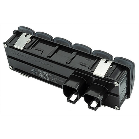 A3801-3 Sześć modułów przełączania cyfrowego VMM serii Contura V , chilowe WŁ. z niebieskim LED i kablem adaptera NMEA2000 0,2m