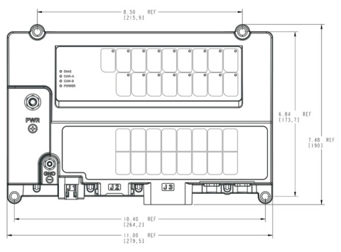 CLMD16 Moduł sterowania obciążeniem 28 kanałów – 17 kanałów wyjścia, 11 kanałów wejścia (bez kabli i złączy)