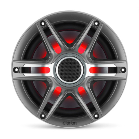 Głośniki Clarion CMSP-771RGB-SWG 7,7″ Marine Coaxial Speakers z RGB LED, Sport Grilles, zaw. białe i szare grille [010-03049-00]