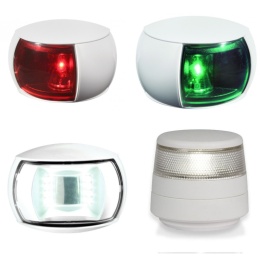 Lampy nawigacyjne NaviLED Compact, zestaw lewa i prawa burta + rufowa i kotwiczna [520-097 + 520-297 + 520-547 + 960-011]