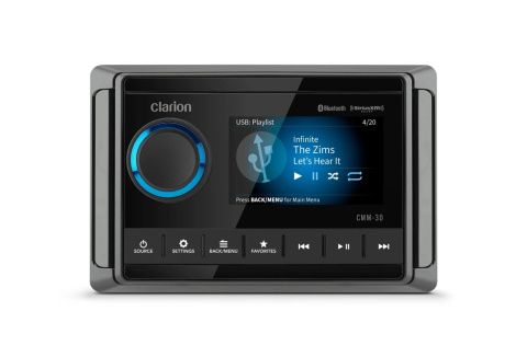 Radio morskie Clarion CMM-30 z wyświetlaczem LCD [010-03224-00]