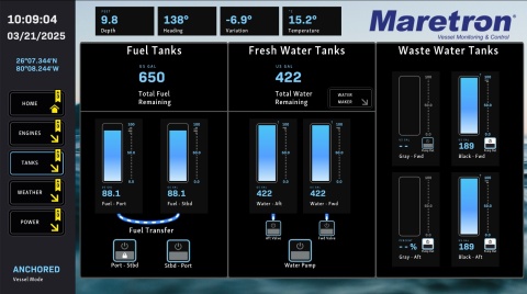 WSV100-01 WSV100 MConnect Interfejs użytkownika monitorowania statku (HTML)