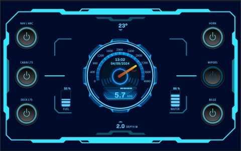 WSV100-01 WSV100 MConnect Interfejs użytkownika monitorowania statku (HTML)