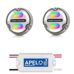 Zestaw Lampy Hella Apelo A2,30W, RGB, ob. brąz, pan. biały, blister + Apelo Light Controller [2LT 016 148-101 + 5XA 285 814-001]
