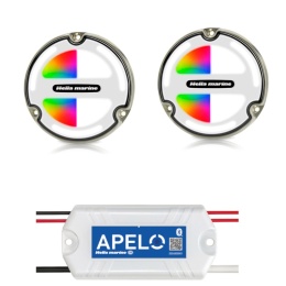 Zestaw Lampy podwodne Apelo A3 światło paleta RGBW, obudowa brąz + Apelo Light Controller [2LT 016 831-001 + 5XA 285 814-001]