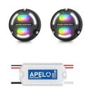 Zestaw Lampy Hella Apelo A2,30W, RGB, ob. alumin. czarna, p. szary + Apelo Light Controller [2LT 016 148-002 + 5XA 285 814-001]