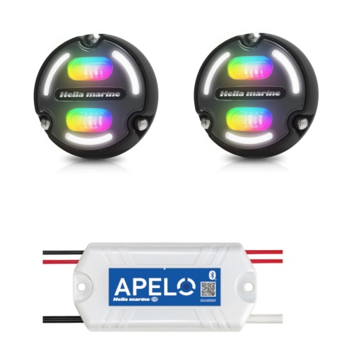 Zestaw Lampy Hella Apelo A2,30W, RGB, ob. alumin. czarna, p. szary + Apelo Light Controller [2LT 016 148-002 + 5XA 285 814-001]