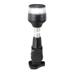 2LT 980 960-321 Składana lampa kotwiczna NaviLED 360 Compact, biała, czarna podstawa, 2NM, 510mm