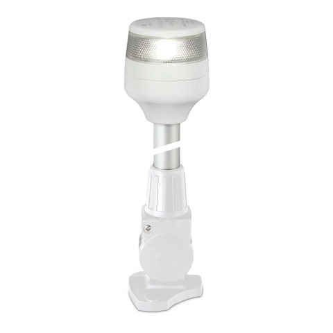 2LT 980 960-471 Składana lampa kotwiczna NaviLED 360 Compact, biała, biała podstawa, 2NM, 1015mm