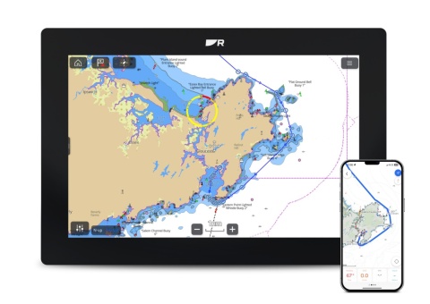 E70725-03-NEU Axiom 2 Ploter map z ekranem 12" z sonarem RealVision 3D, przetw. RV-100, mapa LightHouse Charts Europa Północna