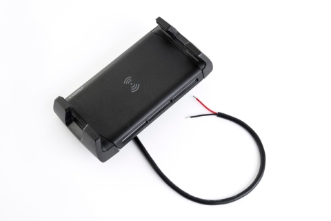 SC-CW-04G Active 15W wodoodporna ładowarka bezprzewodowa z uchwytem na telefon "góra - dół" 12/24V