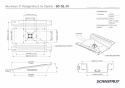 SC-SL-01-BLK Aluminiowa podstawa klinowa 8° dla Starlink Flat High Performance, czarna